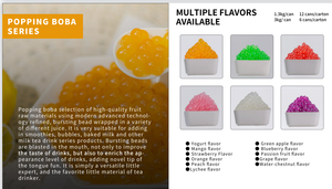 Popping Boba Fabricante China Venta al por mayor Sabor a uva Popping Boba Pearls Fruit <span class=keywords><strong>Pop</strong></span> Balls 130g para uso doméstico y <span class=keywords><strong>de</strong></span> cafetería - Product Image 5
