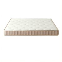 Matelas à ressorts ferme moyen avec surmatelas en coton, taille Queen, design minimaliste pour chambre à coucher et mobilier de maison