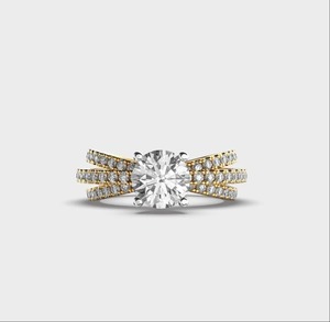 Unique Design Elegant Moissanite Diamond <b>Ring</b> 925 <b>Silver</b> Luxury Jewelry for Women Wedding Anniversary Gift Available For Sale - Product Image 4