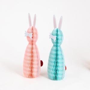 ของตกแต่งโต๊ะพับได้แบบรวงผึ้งรูปทรงกระต่ายทรงกลมขนาดลูกบอลรังผึ้ง - Product Image 5