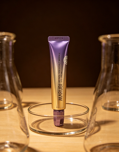 Tube oculaire PE violet dégradé doré, récipient vide pour crème contour des yeux, applicateur à bille en acier inoxydable, capuchon octogonal, emballage de luxe personnalisé OEM pour soins de la peau - Product Image 1
