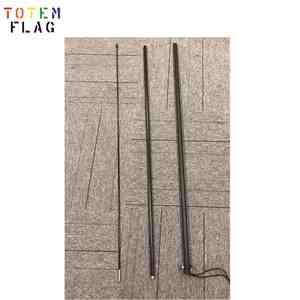 Высококачественный черный флагшток из алюминия и стекловолокна длиной <span class=keywords><strong>2</strong></span>,8 м с гибким верхом для флагов-перьев и флагов-капель - Product Image 1