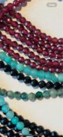Vente en gros de perles de pierre de grenat naturelle facettée de 3 mm, perles de pierres précieuses en vrac pour la fabrication de bracelets et de colliers à la mode