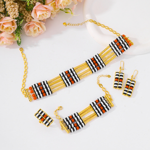 Conjunto de Collar de Monedas de Cuatro Piezas, Estilo Dubái, Alta Calidad, Elegante, Accesorios de Boda, Moda para Chicas, Vacaciones, Hogar - Product Image 3