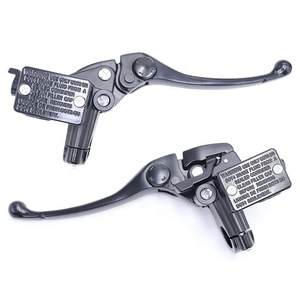 Maître-cylindre de frein de <span class=keywords><strong>moto</strong></span> de haute qualité avec système de stationnement, en alliage d'aluminium, piston de 14 mm et 12,7 mm, levier de frein hydraulique - Product Image 1