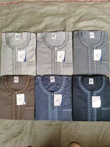 Ensemble 2 pièces Thobe marocain pour <span class=keywords><strong>homme</strong></span> 2026 – Abaya brodée musulmane, mode arabe, vêtements islamiques, Qamis, <span class=keywords><strong>pantalon</strong></span> musulman, <span class=keywords><strong>Boubou</strong></span> de nuit - Product Image 3