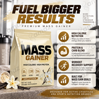 Poudre de gain de masse OEM sous marque privée, formule hyperprotéinée pour la prise de poids, mélange WPC WPI, supplément nutritionnel sportif