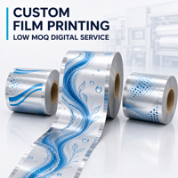 Service d'impression numérique personnalisée de films plastiques à faible MOQ pour les soins quotidiens, rouleaux laminés BOPP VMPET PE avec logo personnalisé