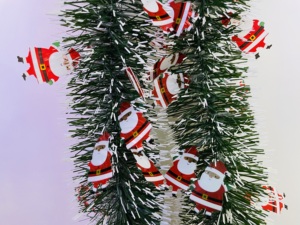 クリスマスワイヤードティンセルガーランドつららクリスマスツリーティンセル新年ホリデーパーティーデコレーション