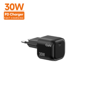 Chargeur Vina PD avec prise UK, port USB-C 30W, charge rapide GaN, certifié PPS, chargeur rapide certifié CE, prêt à offrir, pour téléphone Samsung
