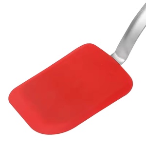 Wholesale High Quality Nonstick Silicone Cookie Spatula Heat Resistant Flexible Turner Mini Kitchen Utensil for <b>Egg</b> Pancake - Product Image 1