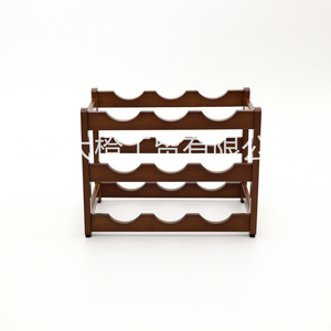 Bamboo Wine <b>Rack</b> Solid Wood 10 19 Bottle <b>Display</b> Storage For Living Room Red Wine <b>Beer</b> Cabinet - Product Image 1