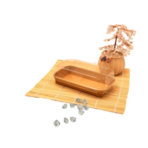 100% BPA miễn phí và thân thiện với môi có thể tái chế giấy kraft container cho <span class=keywords><strong>mini</strong></span> bánh sushi hoặc một số món tráng miệng trong bữa tiệc hoặc nhà hàng - Product Image 1