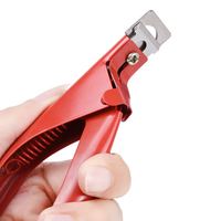 Outils professionnels d'art des ongles de Style français en forme de U coupe-bord d'extension tondeuse pour pointe de faux ongles en acrylique artificiel