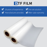 Grosir Film Transfer suhu tinggi (Film DTF) kilau kualitas tinggi untuk aplikasi Transfer garmen kertas Transfer A3