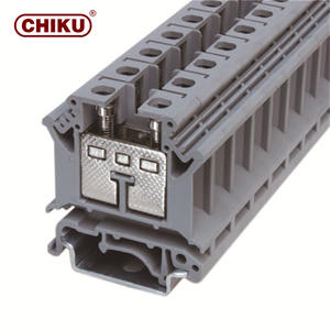 Bloc de bornes d'entrée/sortie à vis à double niveau pour l'énergie <span class=keywords><strong>électrique</strong></span> en plastique - Product Image 1