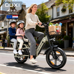 <span class=keywords><strong>Vélo</strong></span> électrique tout-terrain OUXI Q10, 750W, puissant, utilitaire, pneus larges de 20 pouces, cadre bas, pour charge lourde, <span class=keywords><strong>vélo</strong></span> familial - Product Image 2