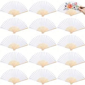 Abanicos Plegables de Bambú Vintage Japoneses y Chinos, Portátiles, Tallados, con Pinturas de Verano, para Bodas, Bailes y Fiestas, Recuerdo Perfecto - Product Image 1