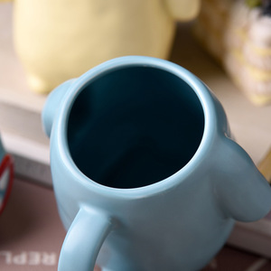 <span class=keywords><strong>Mug</strong></span> en céramique amusant et original, motif monstre souriant bleu/jaune, écologique, compatible lave-vaisselle et micro-ondes, pour fêtes, maison et <span class=keywords><strong>bureau</strong></span> - Product Image 4