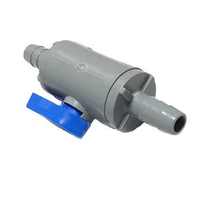 Plastique industriel Offre Spéciale de robinet à tournant sphérique de PVC 1/2 pouces Barb pour le connecteur de tuyau de tube de tuyau
