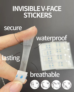Cerotti Adesivi Invisibili per Lifting Istantaneo del Viso a V, Nastro per Lifting del Doppio Mento e Collo, 40 Pezzi/Confezione - Product Image 6