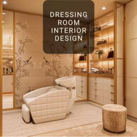 Système de placard de dressing sur mesure peu encombrant avec portes coulissantes à fermeture douce pour petite chambre