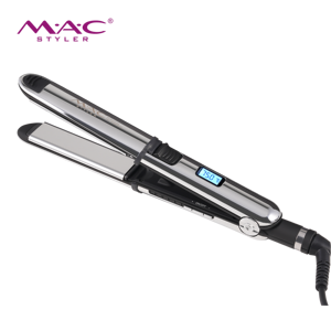 Piastra per <span class=keywords><strong>Capelli</strong></span> MAC 450F 2 in 1 con Terapia alla Cheratina, Piastra in Titanio, Display LCD, Temperatura Regolabile, per <span class=keywords><strong>Capelli</strong></span> Spessi - Product Image 1