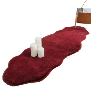 <span class=keywords><strong>Tappeto</strong></span> Morbido e Peloso in Finta <span class=keywords><strong>Pelliccia</strong></span> di Coniglio, <span class=keywords><strong>Tappeto</strong></span> Fluffy Moderno o Personalizzato in Peluche ROSSO 300 Metri Quadrati - Product Image 1