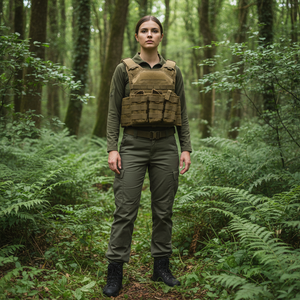 เสื้อกั๊กยุทธวิธีแบบปรับได้ ระบายอากาศได้ดี บุฟองน้ำอย่างดี ปลดเร็ว สำหรับการฝึกกลางแจ้งและการล่าสัตว์ ทำจากไนลอน - Product Image 2