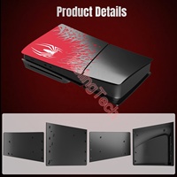 Nouveaux panneaux latéraux anti-poussière séparés personnalisés plaque frontale en araignée pour PS5 Slim Console plaques de couverture accessoires pour Playstation 5 Slim