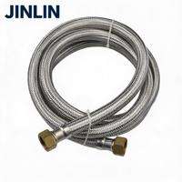 Tuyau flexible tressé moderne en acier inoxydable JINLIN 1/2" 3/4" pour raccordement de robinet de lavabo, chauffe-eau et toilettes, intérieur EPDM