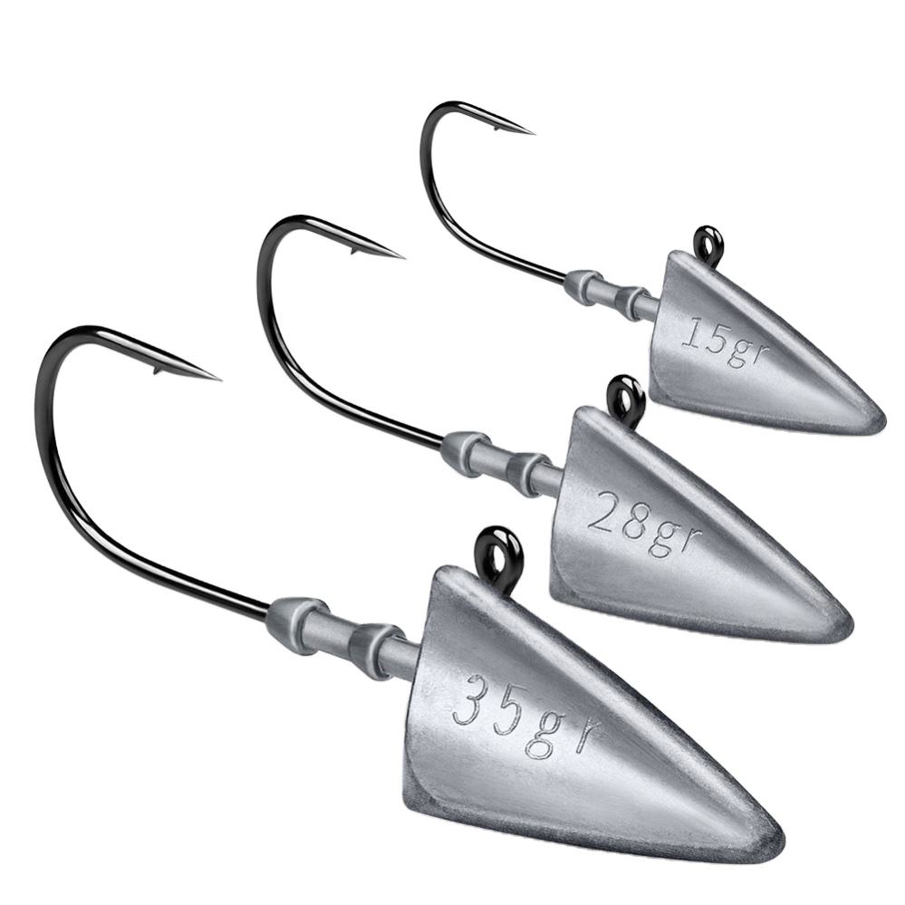 5pcs/bag 7g 10g 15g 21g 28g 35g Lead Jighead Fishhooks Fishing