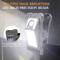 Lampe murale solaire LED longue durée à intensité variable avec détecteur de mouvement, luminaire extérieur portable et étanche pour jardin, forte luminosité