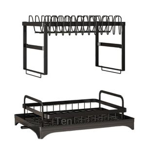 ชั้นวางจานโลหะอเนกประสงค์อเนกประสงค์แบบยั่งยืนพร้อมเคาน์เตอร์สำหรับเก็บภาชนะใส่อาหารขนาดเล็ก - Product Image 4