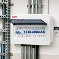 Boîtier de distribution d'alimentation mural professionnel en acier inoxydable basse tension pour environnements chimiques difficiles