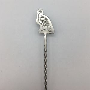 أدوات بار مخصصة من الفولاذ المقاوم للصدأ، عصا تقليب وخلط الكوكتيلات بنمط حلزوني ملتوي، ملعقة وخلاط - Product Image 5