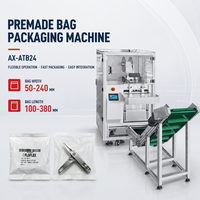 Machine d'emballage automatique de sacs préformés, ensacheuse de pochettes pré-ouvertes avec convoyeur pour outils à main, quincaillerie et pinces multiples