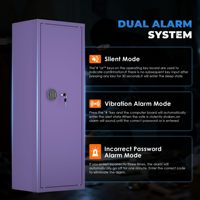 Cajas Fuertes para Armas de Fuego con Cerradura Electrónica Codificada, Caja Fuerte para Armas de Fuego Tipo Desmontable para Seguridad en el Hogar