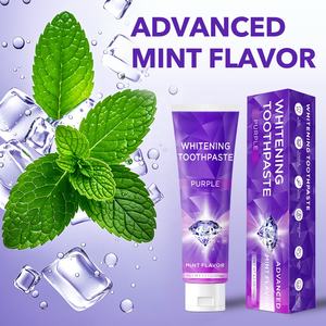 Campione gratuito Logo personalizzato all'ingrosso a buon mercato Anti-carie <span class=keywords><strong>denti</strong></span> sbiancamento alito fresco fluoro organico menta dentifricio - Product Image 5