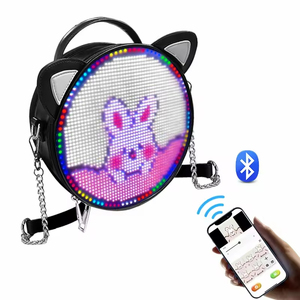 กระเป๋าเป้สะพายหลัง LED ทรงกลมแบบสายสะพายโชว์กระเป๋าน่ารักสีฉูดฉาดสว่างสดใสมีไฟเรืองแสง - Product Image 6