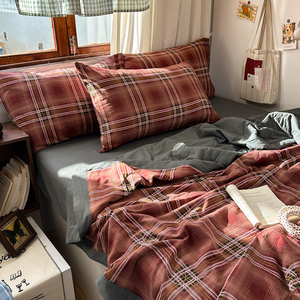Parure <span class=keywords><strong>de</strong></span> lit hôtelière quatre pièces en <span class=keywords><strong>coton</strong></span> pur jacquard <span class=keywords><strong>double</strong></span> couche 300 fils, écologique, confortable et <span class=keywords><strong>de</strong></span> haute qualité – Magnifique - Product Image 3
