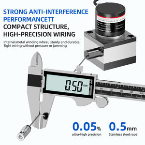 50*50 मिमी पुल बॉक्स ड्रा तार विस्थापन सेंसर रस्सी एन्कोडर स्ट्रिंग पोटेंटोमीटर प्रकार - Product Image 3