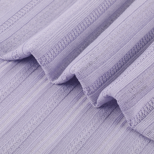 Bán Buôn Tùy Chỉnh Jacquard Vải Dệt Kim 100% Polyester Thiết Kế Đơn Giản Ngoại Quan Mô Hình Thời Trang Rất Nhiều Cổ Phiếu Cho Phụ Nữ Của Quần Áo - Product Image 1