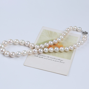 Zhuji Nouveau Design 11-13mm Blanc Edison Forme Collier de Perles pour Porter - Product Image 4