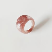 Amiee Jewelry Fashion Chunky Rings Bagues colorées pour femmes Bagues en résine Bijoux