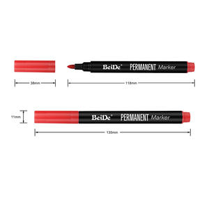 Set di 4 <span class=keywords><strong>Penne</strong></span> Permanenti a Punta Fine ad Asciugatura Rapida per Ufficio e Scuola - Product Image 4