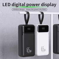 Station d'alimentation portable haute capacité 65W 30000mAh pour ordinateur portable avec entrée Type-C à charge rapide et écran LED