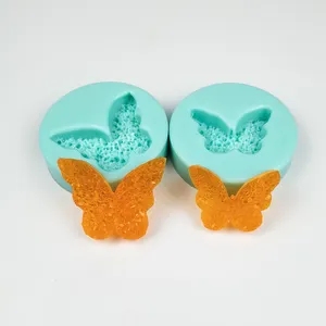 Vlinder Serie Twee-Size Siliconen Mal Gebruikt Voor Handgemaakte Zeep Hars Decoratieve Ornamenten
