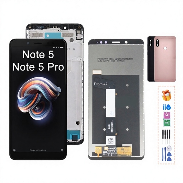 Redmi Note5/5 Pro LCD TFT Screen Inner and Outer Screen Assembly with Frame for Red Rice (China)