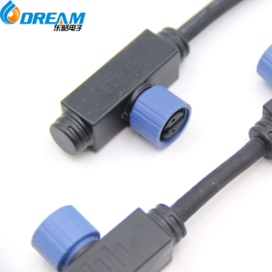 Connecteur de câble répartiteur intégré étanche DREAM Industrial M15 2 broches 1 à 4 pour projet d'éclairage urbain intelligent - Product Image 6